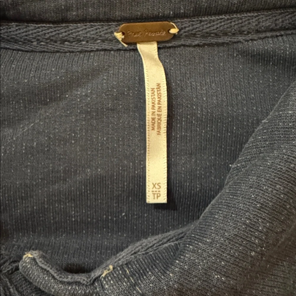Free People Blue Sherpa Jean Jacket - Picture 5 of 8